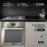 Forno Elétrico de Embutir EOS 80L Premium com convecção, 2900W e vidro triplo para assados mais rápidos e limpeza fácil. - Imagem 3