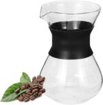 Cafeteira de vidro 400ml com coador para uso doméstico, prática e ideal para preparar café no dia a dia. - Imagem 3