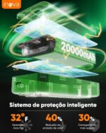 INAVA Power Bank 20000mAh: carregamento rápido 22.5W PD, 4 dispositivos e compatibilidade universal para viagens. - Imagem 5
