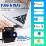 Câmera USB 4K com IMX317 e lente 170°, plug and play, microfone duplo para vídeo nítido em qualquer sistema. - Imagem 5