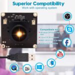 Câmera USB 4K com IMX317 e lente 170°, plug and play, microfone duplo para vídeo nítido em qualquer sistema. - Imagem 9