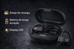 Fone Bluetooth 5.4 esportivo com IPX5, 45h de bateria e som estéreo para treinos intensos - Imagem 3
