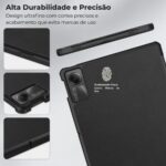 Capa Premium para Xiaomi Redmi Pad Se 11" com suporte para Pencil, proteção anti-impacto, função Sleep e design leve preta - Imagem 3