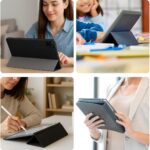 Capa Premium para Xiaomi Redmi Pad Se 11" com suporte para Pencil, proteção anti-impacto, função Sleep e design leve preta - Imagem 6