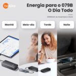 Basike Power Bank 20000mAh: carregamento rápido, cabos embutidos e proteção completa para iPhone e Android - Imagem 6
