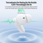 Bettdow fones Bluetooth 5.3: leves, IPX6, microfone e som potente com 6h de bateria. - Imagem 4