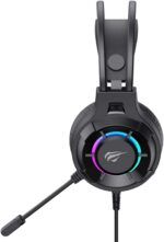 Havit H2049d Gamer com microfone, RGB e som potente de 50mm para jogar com mais imersão e conforto. - Imagem 4