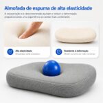 Cadeira de Escritório Ergonômica Cinza com suporte lombar, encosto ajustável e malha respirável para mais conforto no home office. - Imagem 8