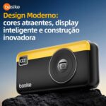Power Bank Basike 20000mAh com 3 saídas, carregamento rápido 22,5W e proteção inteligente para recargas seguras e práticas. - Imagem 6