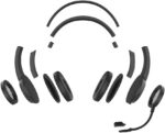 Headset com Fio HF1100 USB/USB-C Preto Multi - PH501: conforto e comunicação clara para chamadas, aulas e trabalho. - Imagem 7