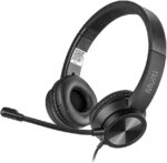 Headset com Fio HF1100 USB/USB-C Preto Multi - PH501: conforto e comunicação clara para chamadas, aulas e trabalho. - Imagem 8