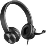 Headset com Fio HF1100 USB/USB-C Preto Multi - PH501: conforto e comunicação clara para chamadas, aulas e trabalho. - Imagem 9