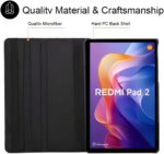 Capa Giratória para Redmi Pad 2 2025 com película cerâmica e caneta touch: proteção completa e ajuste 360° para comprar agora - Imagem 4