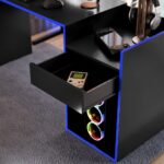 Mesa Para Computador Eros com gaveta e nicho para CPU, ideal para escritório, quarto e setup gamer. - Imagem 4