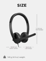 Fone de Ouvido Lenovo Headset Estéreo USB-A: áudio claro, redução de ruído e conforto para chamadas e entretenimento. - Imagem 8