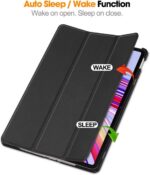 Capa Flip Xiaomi Poco Pad 12.1 com proteção e autosleep, ideal para Xiaomi Redmi Pad Pro 12.1 2024 (rose) - Imagem 5