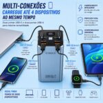 Power Bank A'Gold BTE-92 20000mAh 65W: carga turbo, 4 saídas e visor digital para iPhone, Samsung, Dell e Xiaomi. - Imagem 5
