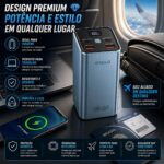 Power Bank A'Gold BTE-92 20000mAh 65W: carga turbo, 4 saídas e visor digital para iPhone, Samsung, Dell e Xiaomi. - Imagem 6