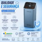 Power Bank A'Gold BTE-92 20000mAh 65W: carga turbo, 4 saídas e visor digital para iPhone, Samsung, Dell e Xiaomi. - Imagem 7