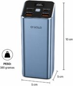 Power Bank A'Gold BTE-92 20000mAh 65W: carga turbo, 4 saídas e visor digital para iPhone, Samsung, Dell e Xiaomi. - Imagem 8