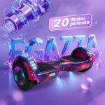 Egazza K5 Hoverboard Cosmos Roxo com autoequilíbrio, Bluetooth e luzes LED para diversão e compra segura em qualquer idade - Imagem 5