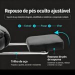 Cadeira Executiva Reclinável com apoio para pés: conforto ergonômico, giro 360° e suporte até 120 kg para seu escritório. - Imagem 9