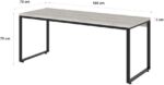 Mesa Kuadra Diretor 180x70x75cm: design industrial, amplo espaço e visual elegante para seu escritório. - Imagem 3