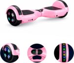 Hoverboard Skate Elétrico 6.5 Brinovar com Bluetooth, LED e bolsa rosa para diversão com equilíbrio e mobilidade segura - Imagem 3