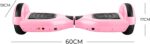 Hoverboard Skate Elétrico 6.5 Brinovar com Bluetooth, LED e bolsa rosa para diversão com equilíbrio e mobilidade segura - Imagem 6