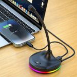 Microfone Gamer RGB com Hub USB: voz clara, setup organizado e ideal para streaming, lives e home office - Imagem 5