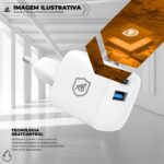 Gshield Carregador de Parede Universal 20W: recarga ultra rápida, GaN, USB-C + USB-A, compatível com iPhones e Anatel. - Imagem 5
