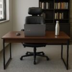 Mesa 90cm Industrial Multiuso para gamer, home office e escritório, ideal para otimizar seu espaço com estilo. - Imagem 4
