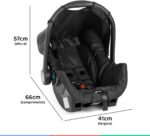 Cadeira Bebê Conforto Grid Black: segurança, conforto e leveza para o dia a dia, com compatibilidade Travel System e fácil transporte. - Imagem 5