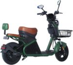 Bicicleta Scooter Elétrica Autopropelida 1000W E-Trek Duos Verde: potência, autonomia e segurança para seus deslocamentos urbanos. - Imagem 3