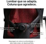 Cadeira Escritório Ergonômica Stoel Optimesh com apoio lombar ajustável, mesh respirável e apoio de cabeça NR17 para máximo conforto. - Imagem 3