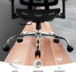 Cadeira ergonômica com apoio lombar e mesh respirável para escritório e home office, suporta até 200 kg - Imagem 8