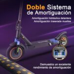 HONEYWHALE M2 MAX-B: patinete elétrico dobrável 500W, 32 km/h, até 32 km de autonomia e app Bluetooth. - Imagem 5