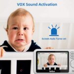 TakTark Babá Eletrônica com Câmera 4.3, áudio bidirecional, visão noturna e monitoramento seguro sem Wi-Fi - Imagem 4