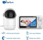 TakTark Babá Eletrônica com Câmera 4.3, áudio bidirecional, visão noturna e monitoramento seguro sem Wi-Fi - Imagem 8