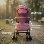 Carrinho de Bebê Passeio Leve e Dobrável: conforto, praticidade e fechamento 1 clique para bebês de 6 a 36 meses. - Imagem 8