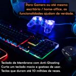 Teclado Gamer RGB MTS ABNT2 com Anti-Ghosting e 12 atalhos multimídia para jogos e digitação precisa - Imagem 6