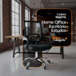 Cadeira de Escritório Oficial Begonia Tela Mesh: conforto ergonômico, ajuste de altura e mobilidade para seu home office. - Imagem 4