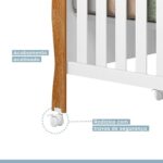 Berço Mini Cama 3 em 1 Soninho Tigus Baby Amadeirado em MDF com pintura UV, versatilidade e segurança para seu bebê. - Imagem 4