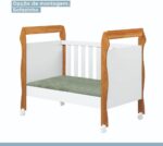 Berço Mini Cama 3 em 1 Soninho Tigus Baby Amadeirado em MDF com pintura UV, versatilidade e segurança para seu bebê. - Imagem 5