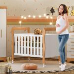 Berço Mini Cama 3 em 1 Soninho Tigus Baby Amadeirado em MDF com pintura UV, versatilidade e segurança para seu bebê. - Imagem 7