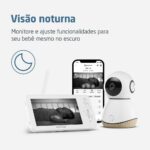 Babá Eletrônica Maxi Cosi See Pro 360: monitore seu bebê com CryAssist, câmera 2K, visão noturna e 10h de bateria. - Imagem 4