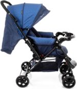 Cosco Kids Travel System Reverse Azul Rajado: alça reversível, 3 inclinações e conforto tipo berço para passeios seguros. - Imagem 22