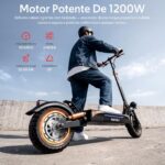 Patinete Elétrico para Adultos: 50 km de autonomia, até 50 km/h, pneus all-terrain e suspensão dupla para trilhas e cidade - Imagem 4