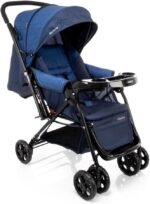 Cosco Kids Travel System Reverse Azul Rajado: alça reversível, 3 inclinações e conforto tipo berço para passeios seguros. - Imagem 24