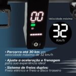 Patinete Eletrico Dobravel 30Km com App: mobilidade segura, confortável e prática para suas compras com até 35Km/h. - Imagem 3
